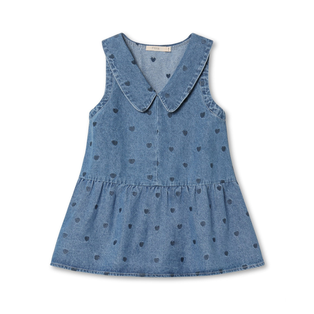 Fliink Light Denim Blue Donna Denim Spencer Dress