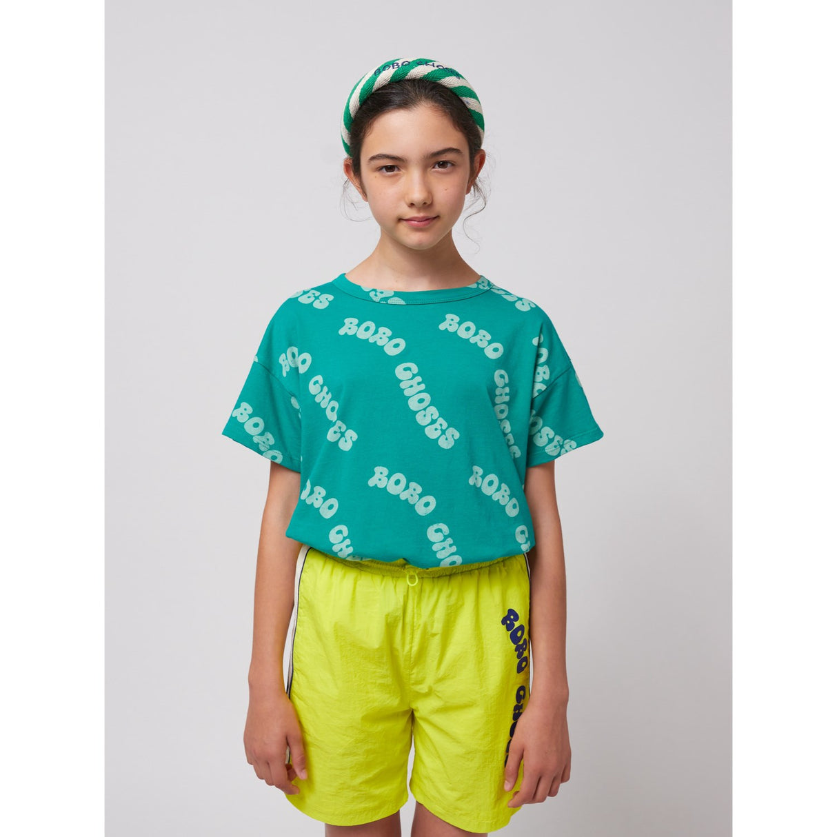 Bobo Choses Light Yellow Wavy Bobo Choses Tracksuit Bermuda Shorts