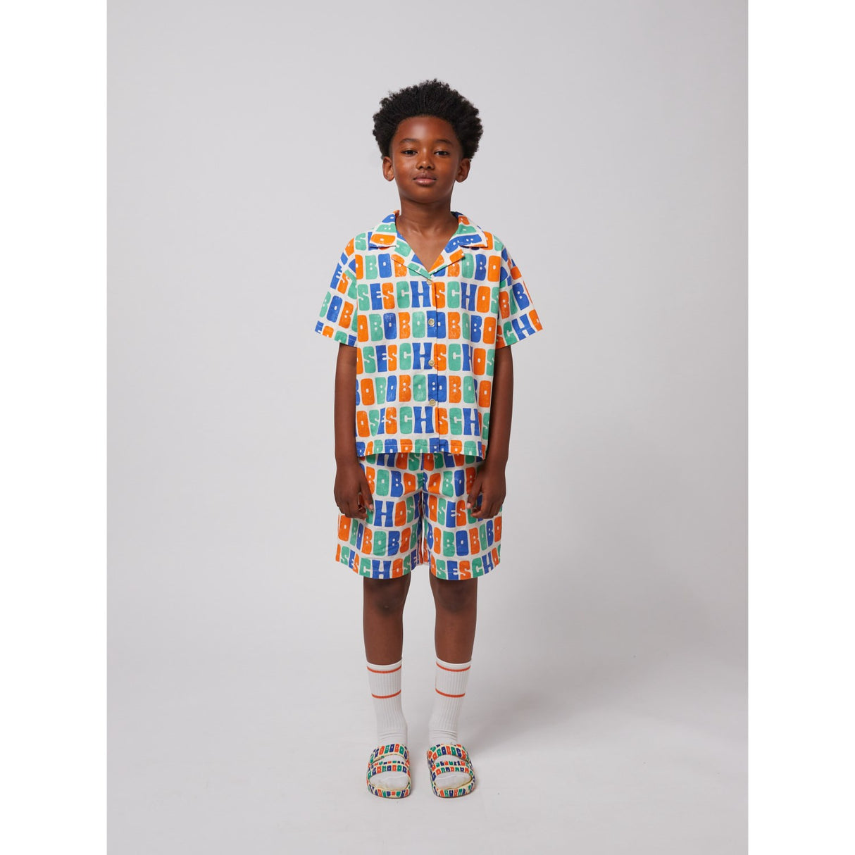 Bobo Choses Offwhite Multicolor Bobo Choses All Over Woven Shirt