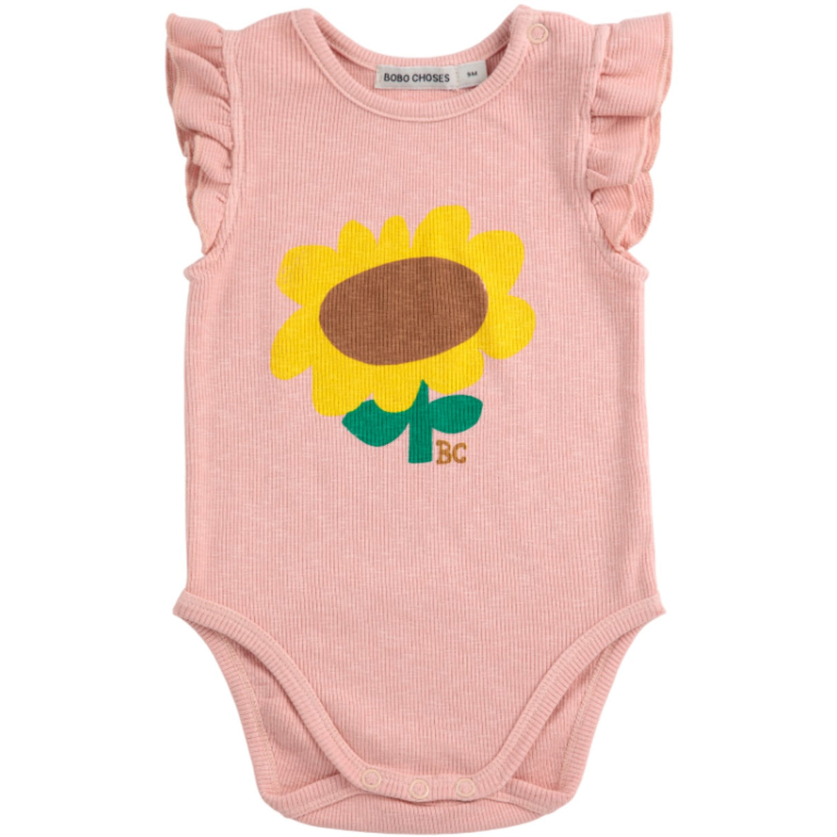 Bobo Choses Light Pink Sunflower Ruffled Body