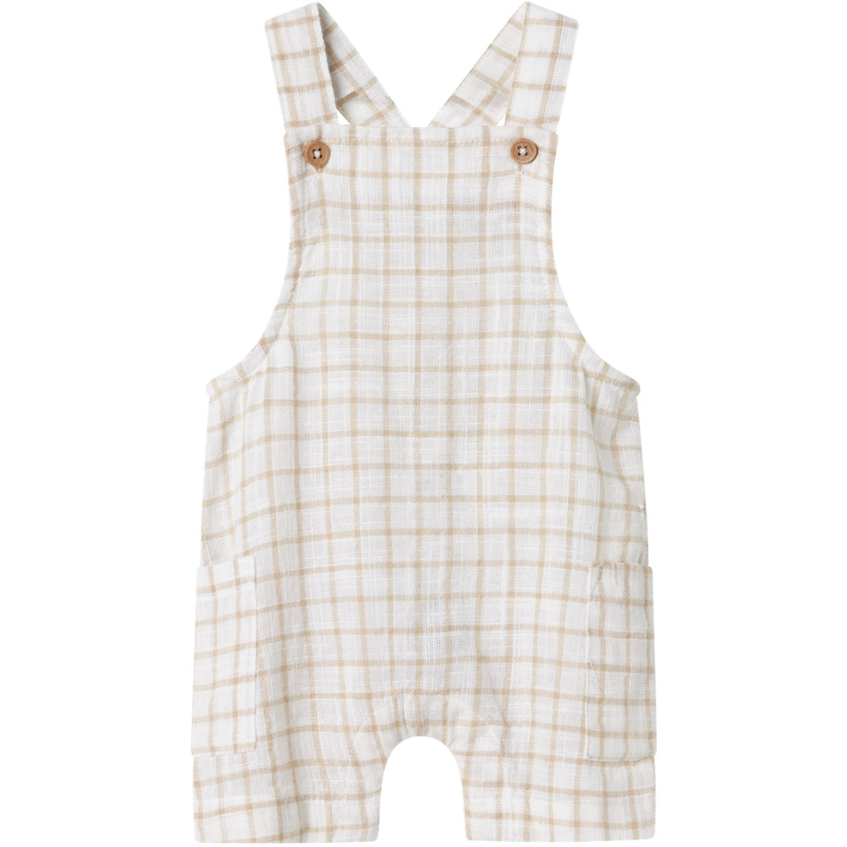 Name It Bright White Halom Short Overall