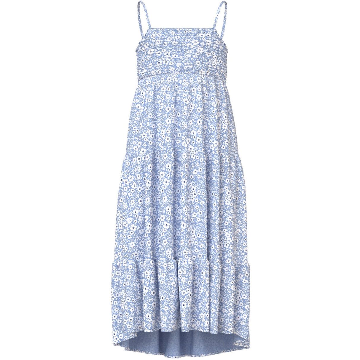 Name It Serenity White Flower Vinaya Strap Maxi Dress