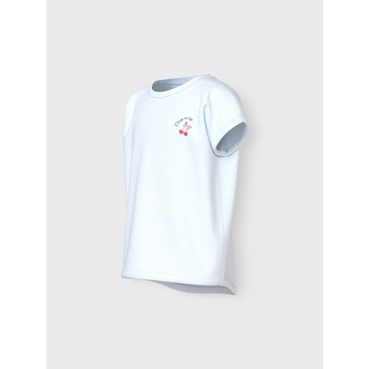 Name It Bright White Heart Cherry Varutti Capsl Loose T-Shirt