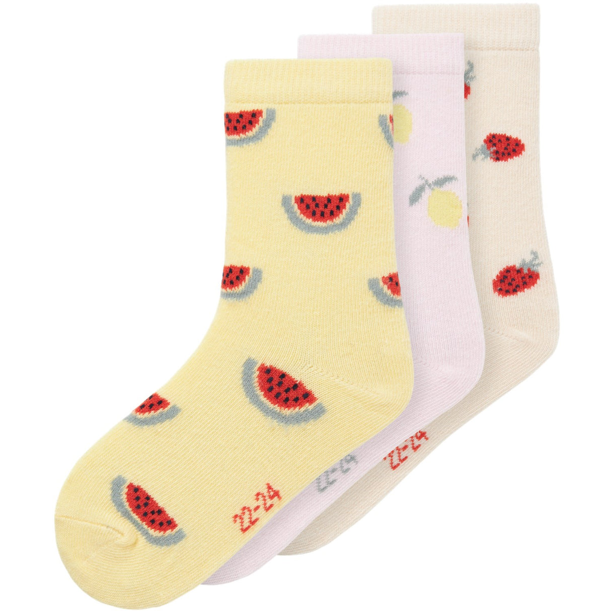 Name It Lemon Meringue Hulli 3-Pack Socks