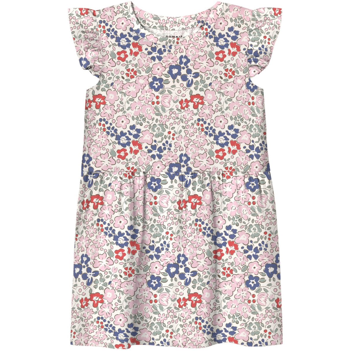 Name It Bright White Haile Cap Dress