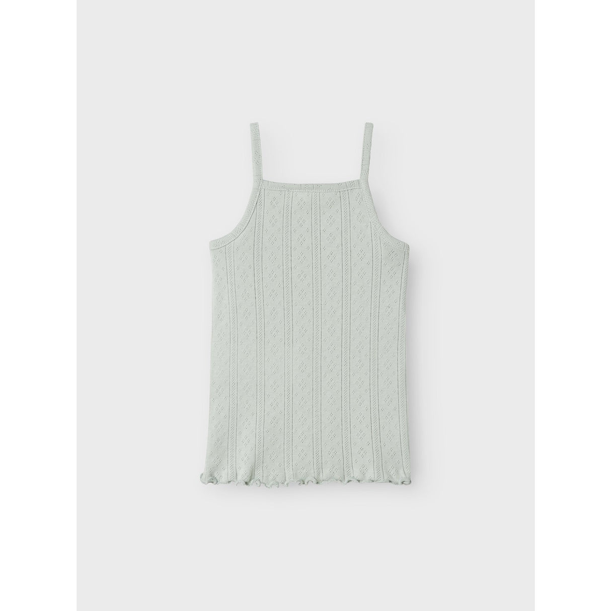 Name It Aqua Gray Jsilke Slim Strap Top