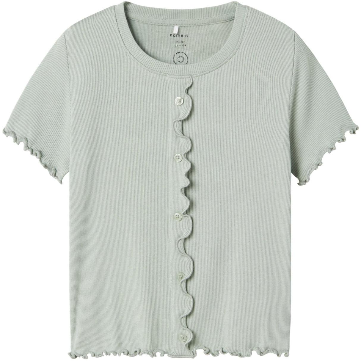 Name It Aqua Gray Holimse Short T-Shirt