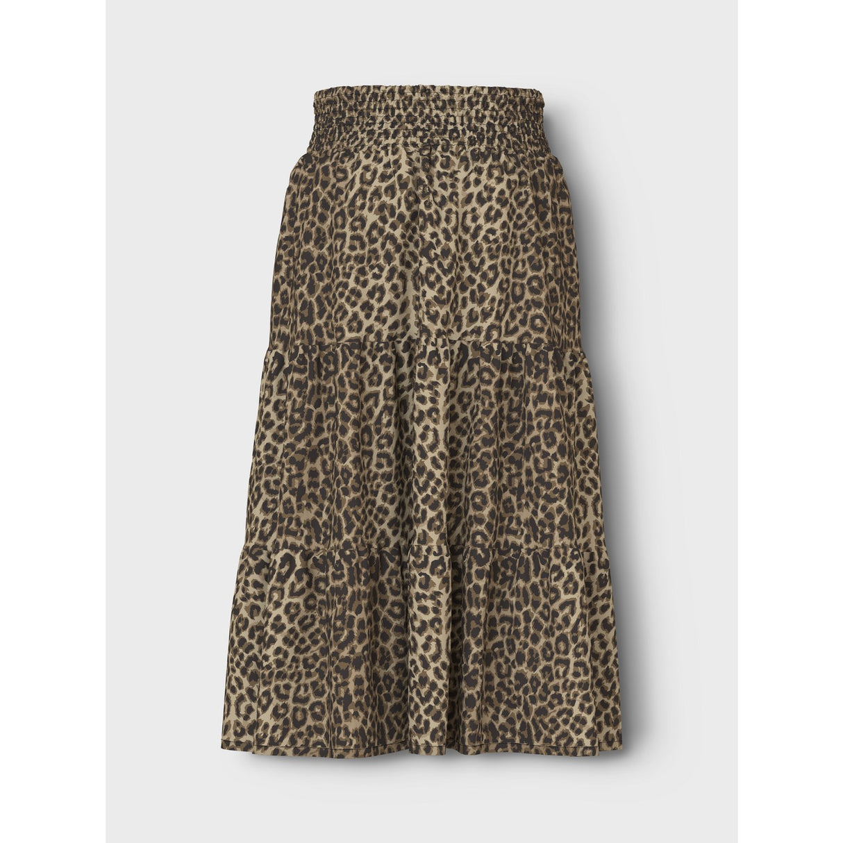 Name It Black Leopard AOP Vinaya Long Wide Skirt