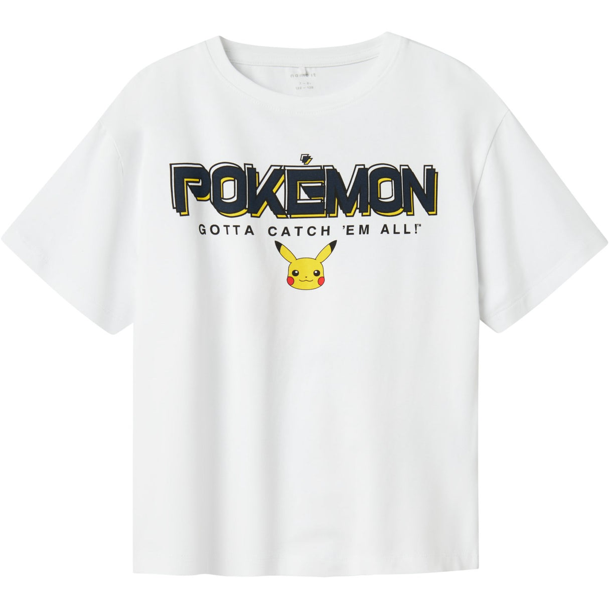 Name It Bright White Mat Pokemon Regular T-Shirt