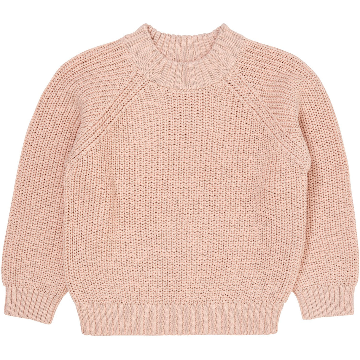 COPENHAGEN COLORS Dusty Rose Knitted Classic Rib Blouse