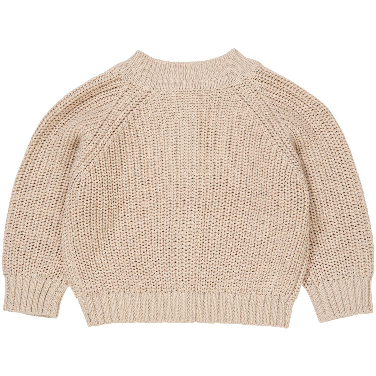 COPENHAGEN COLORS Beige Knitted Classic Rib Cardigan