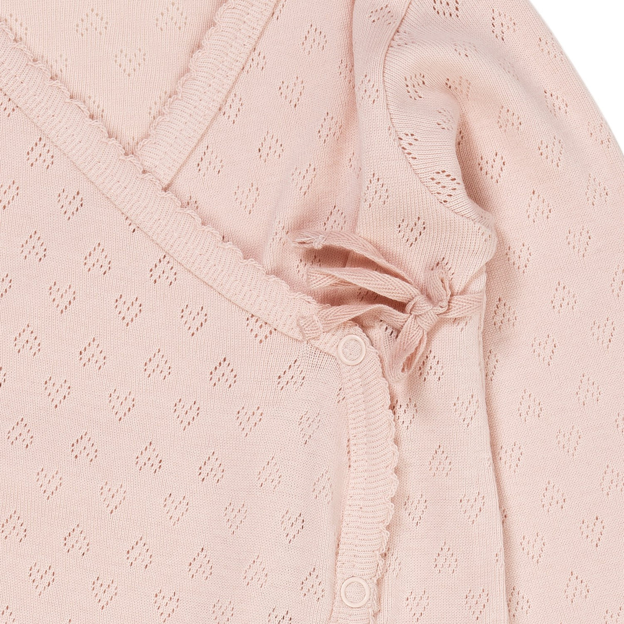 COPENHAGEN COLORS Dusty Rose Pointelle Cross-Over Full Body