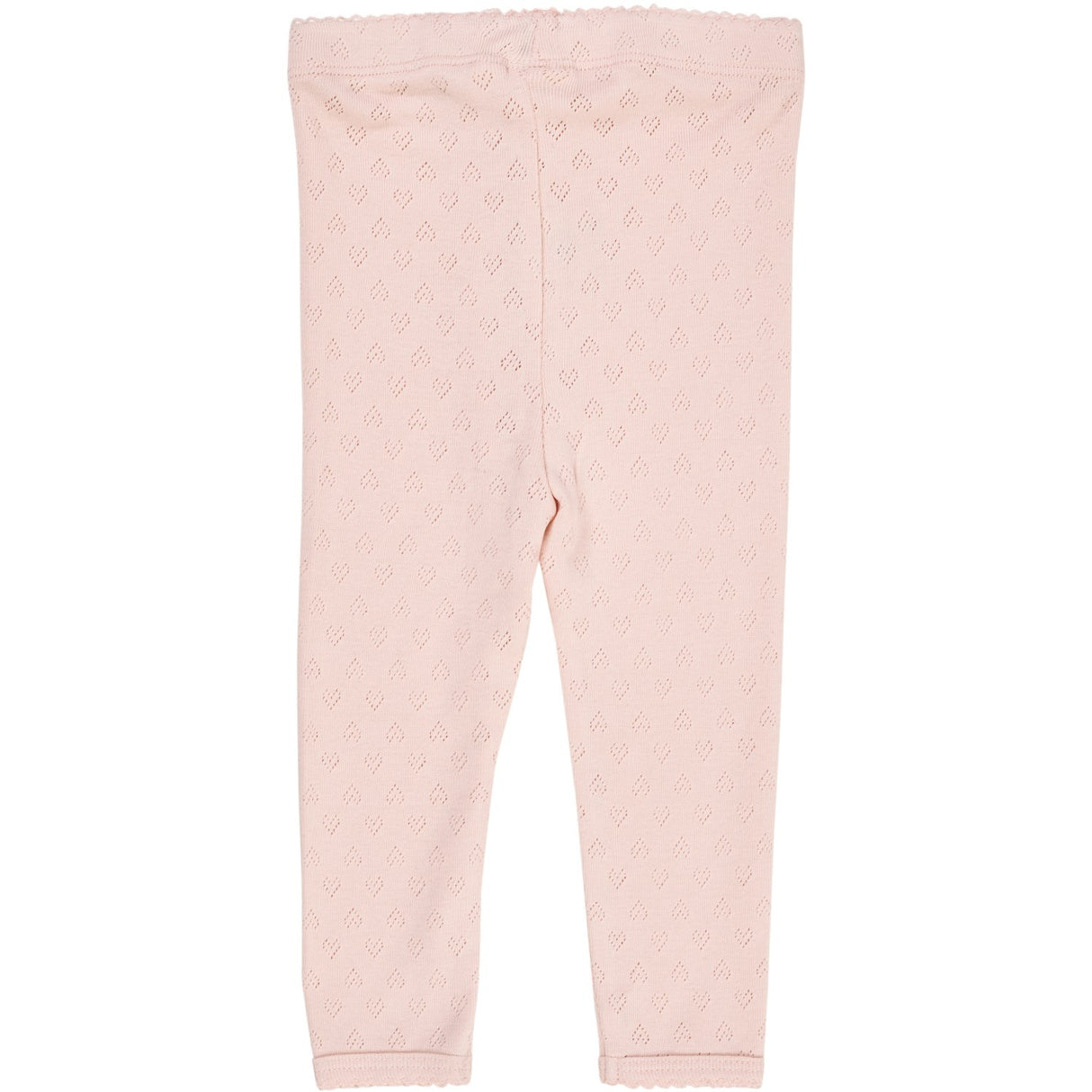 COPENHAGEN COLORS Dusty Rose Pointelle Heart Leggings