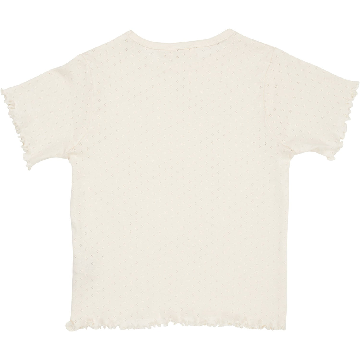 COPENHAGEN COLORS Cream Summer Pointelle T-Shirt Ss