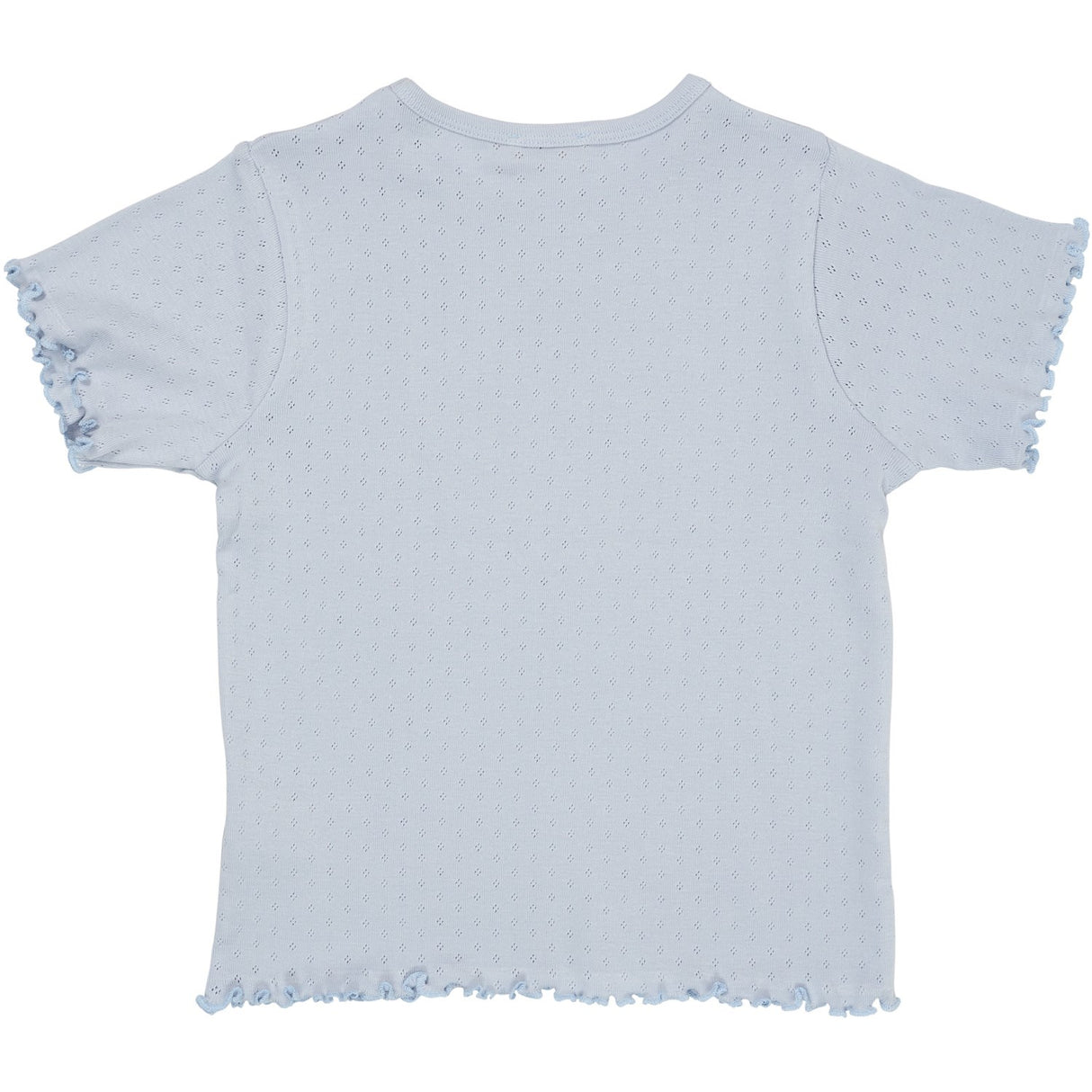 COPENHAGEN COLORS Dusty Blue Summer Pointelle T-Shirt Ss