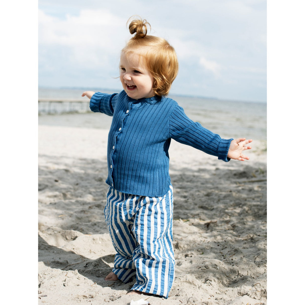Serendipity Azur Stripe Baby Pants