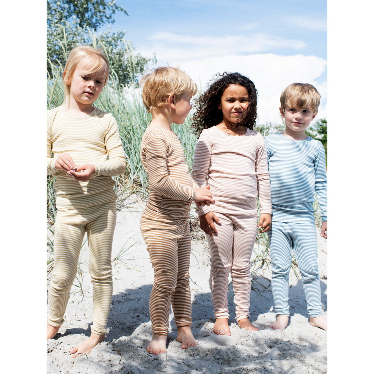 Serendipity Azur/Ecru Slim Blouse Stripe