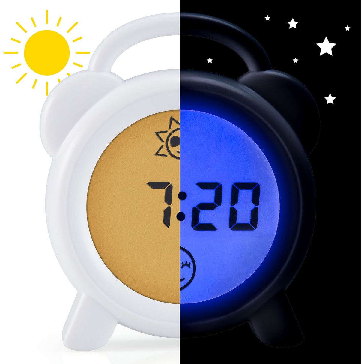 Alecto White Sleep Trainer, Night Light And Alarm Clock