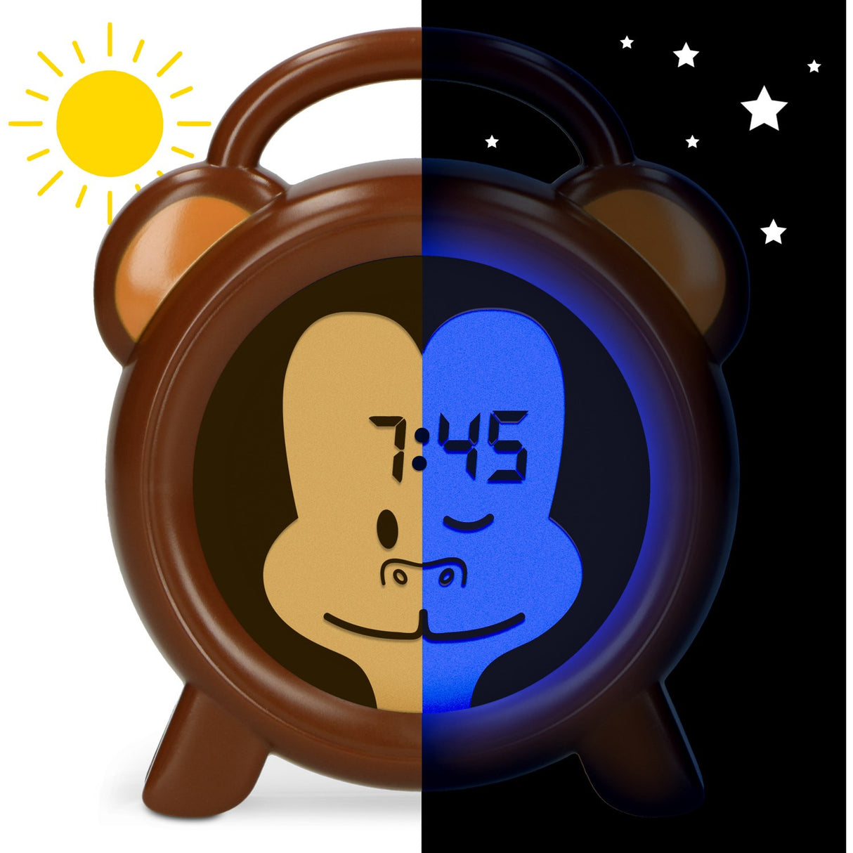 Alecto Monkey Sleep Trainer, Night Light And Alarm Clock