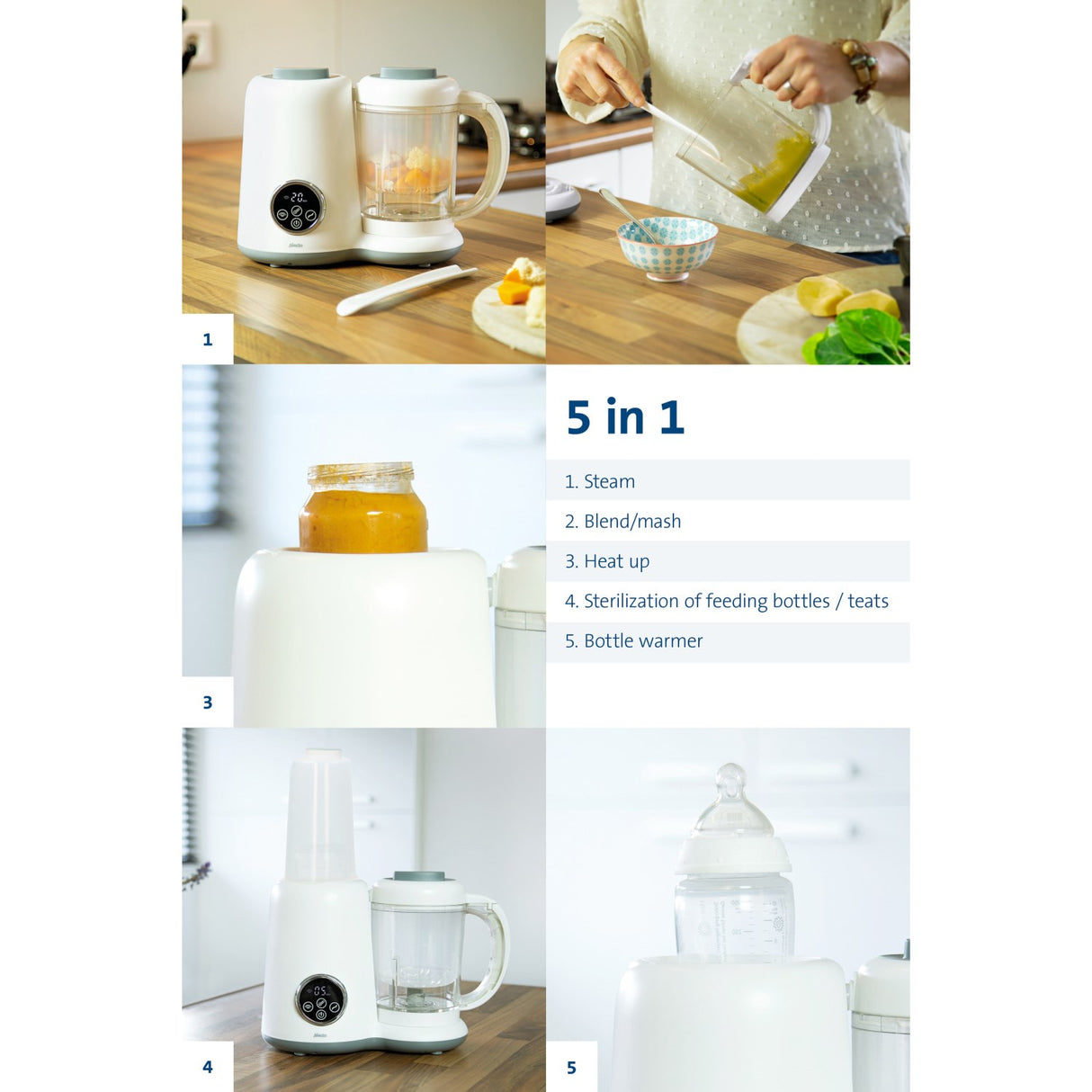 Alecto Multi Function Baby Food Maker