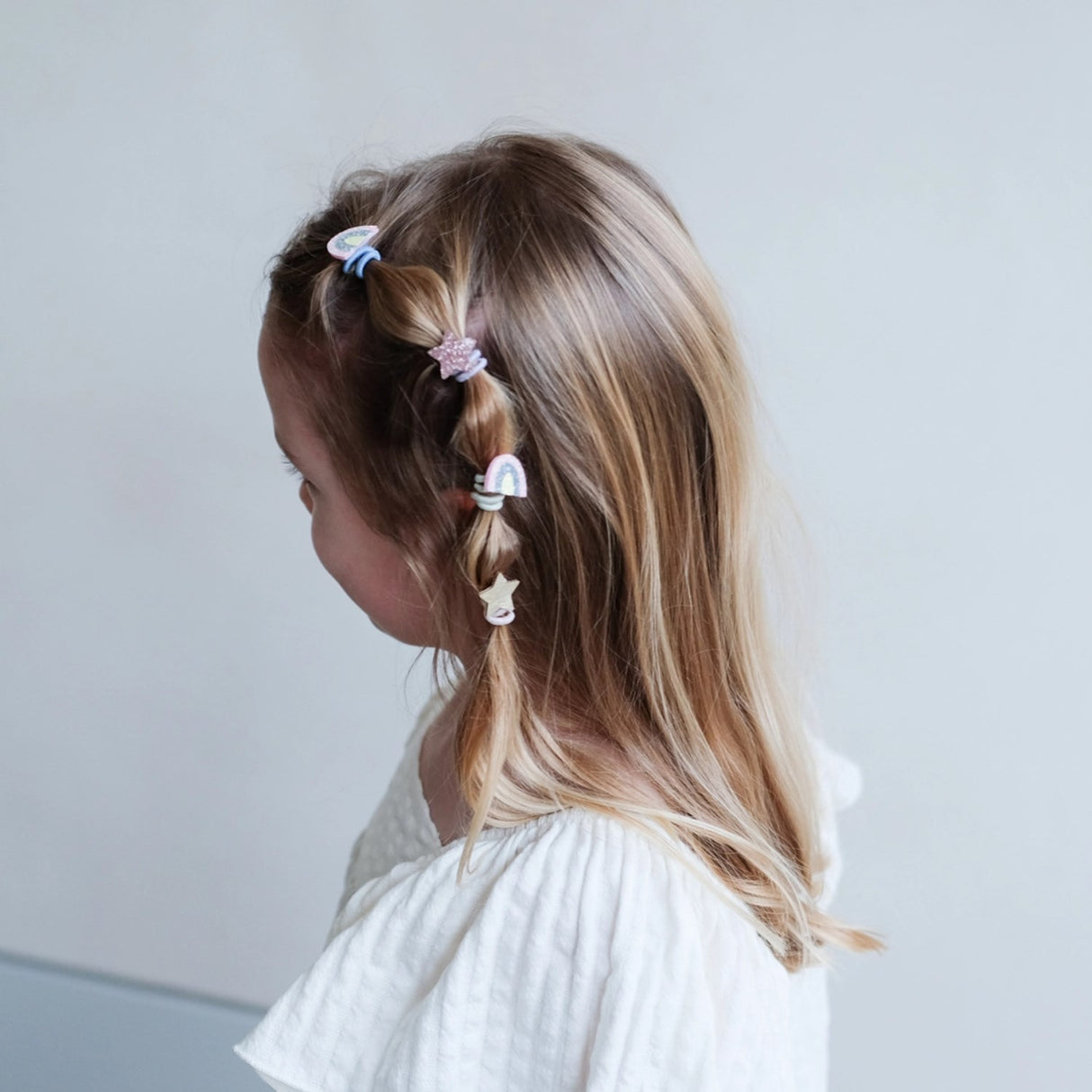 미미 & 룰라 8 헤어 엘라스틱 - 미니 레인보우 & 스타 드림랜드