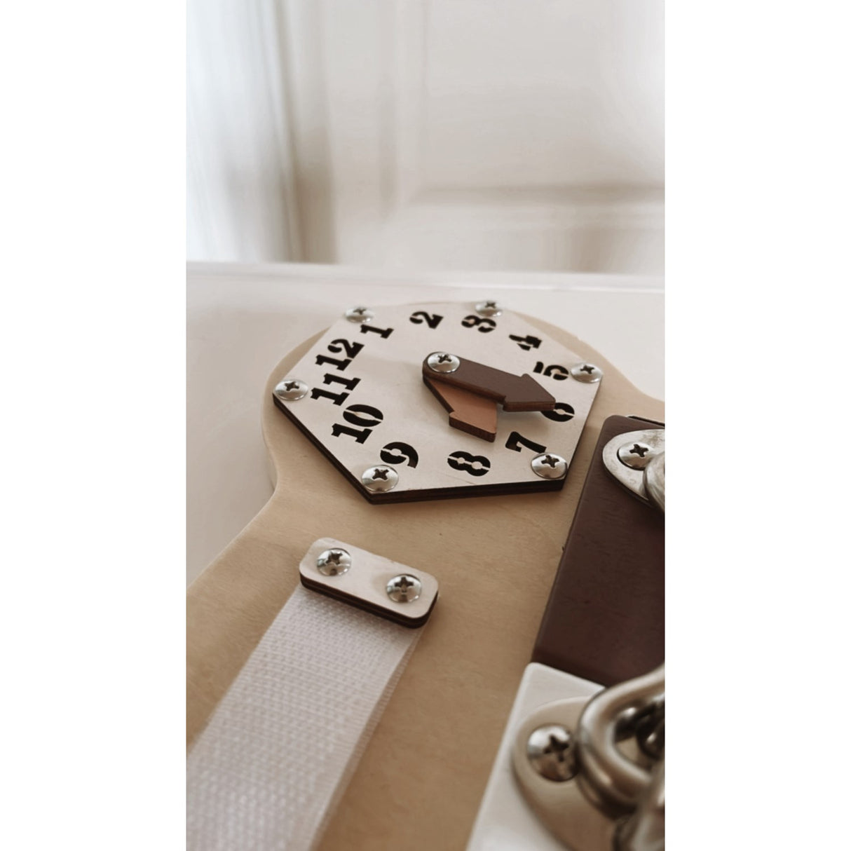 HEMMINGSEN Kids Brown Acttivity Board Bear Portable