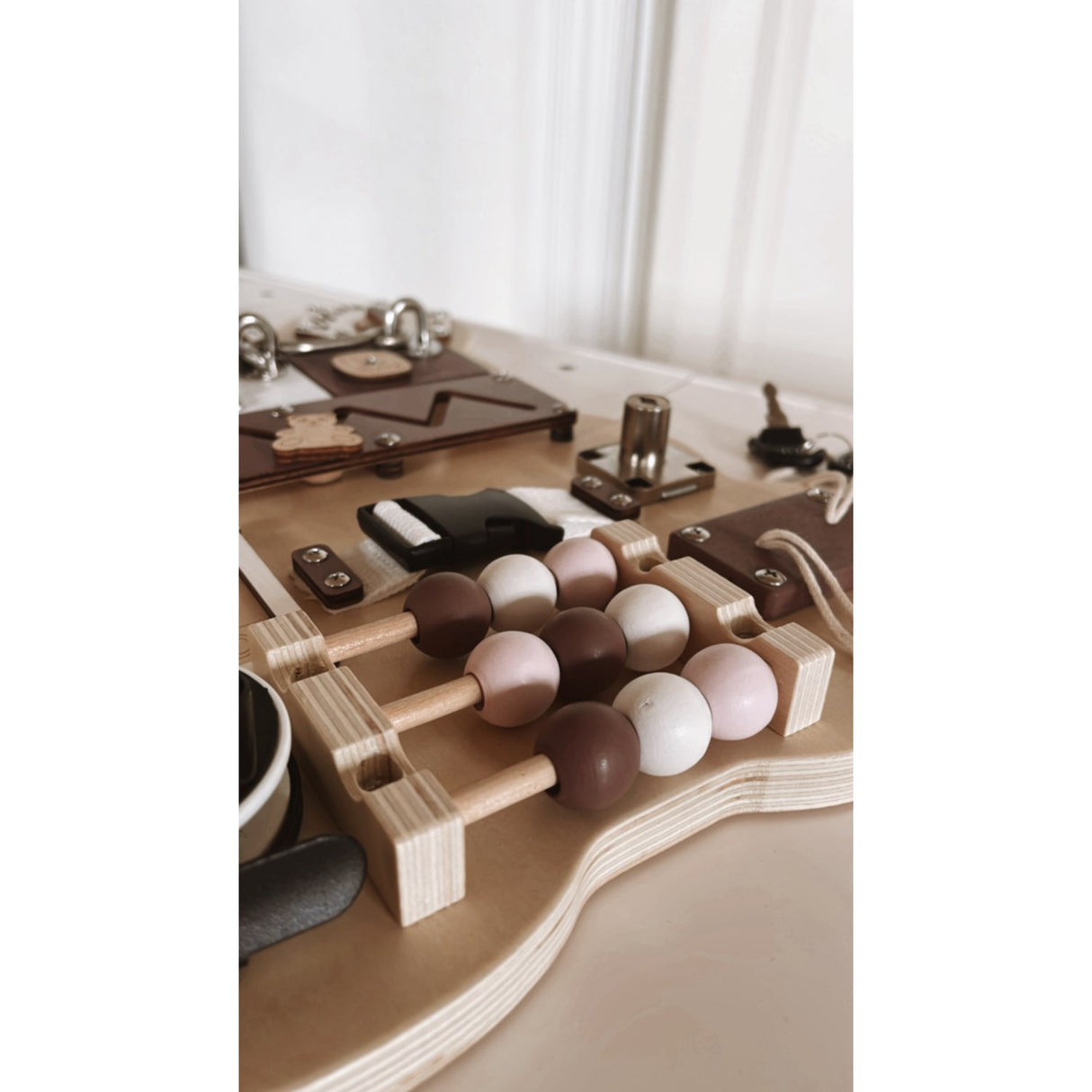 HEMMINGSEN Kids Brown Acttivity Board Bear Portable