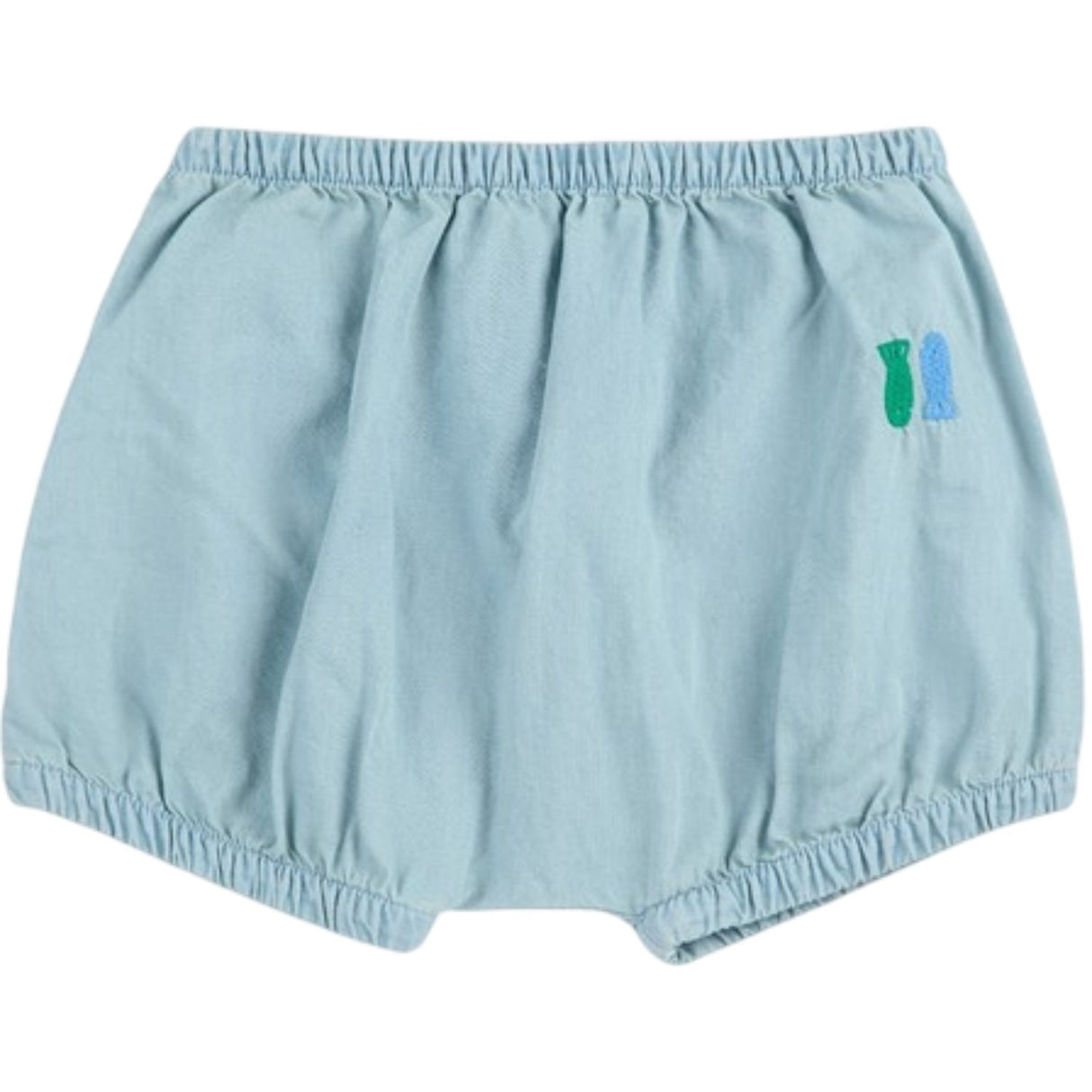 Bobo Choses Light Blue Lucky Fish Embroidery Bloomer