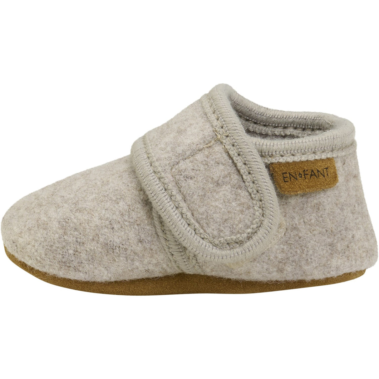 En Fant Baby Wool Slippers Sand Melange