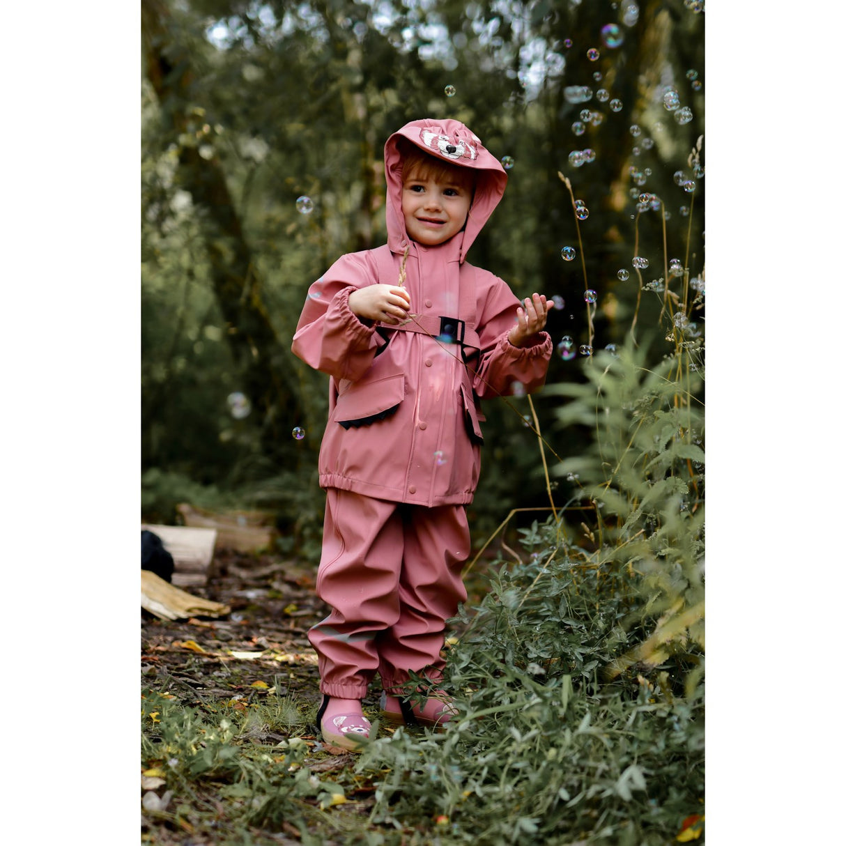 Mikk-Line Ash Rose Red Panda 3D Wellies