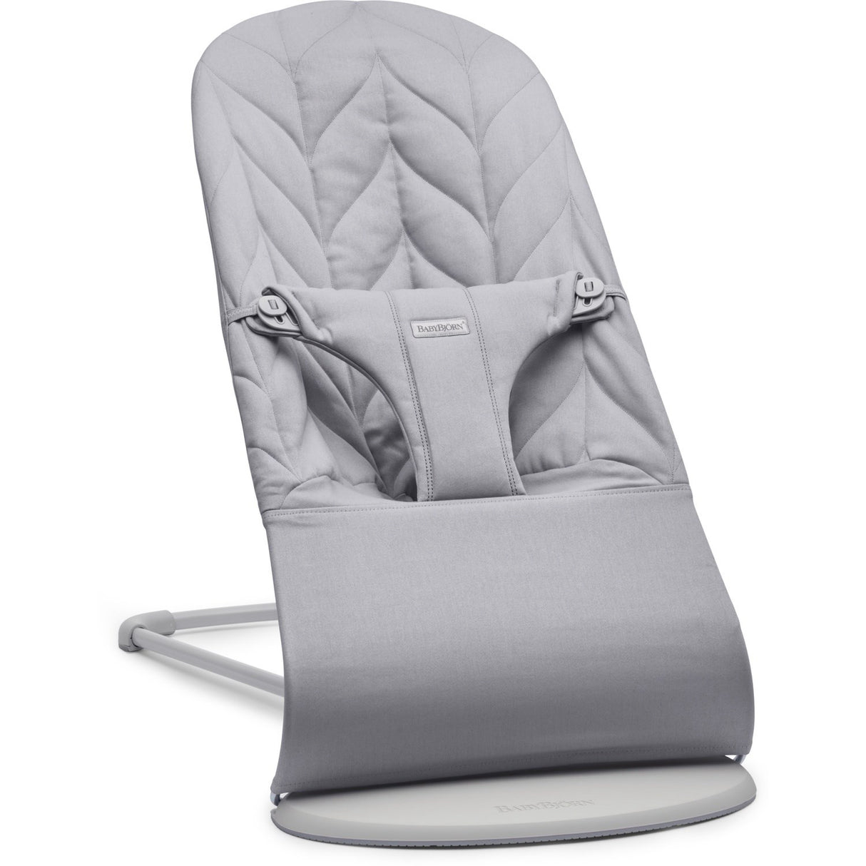 BabyBjörn Light Grey Bouncer Bliss Flower Leaf Quilt