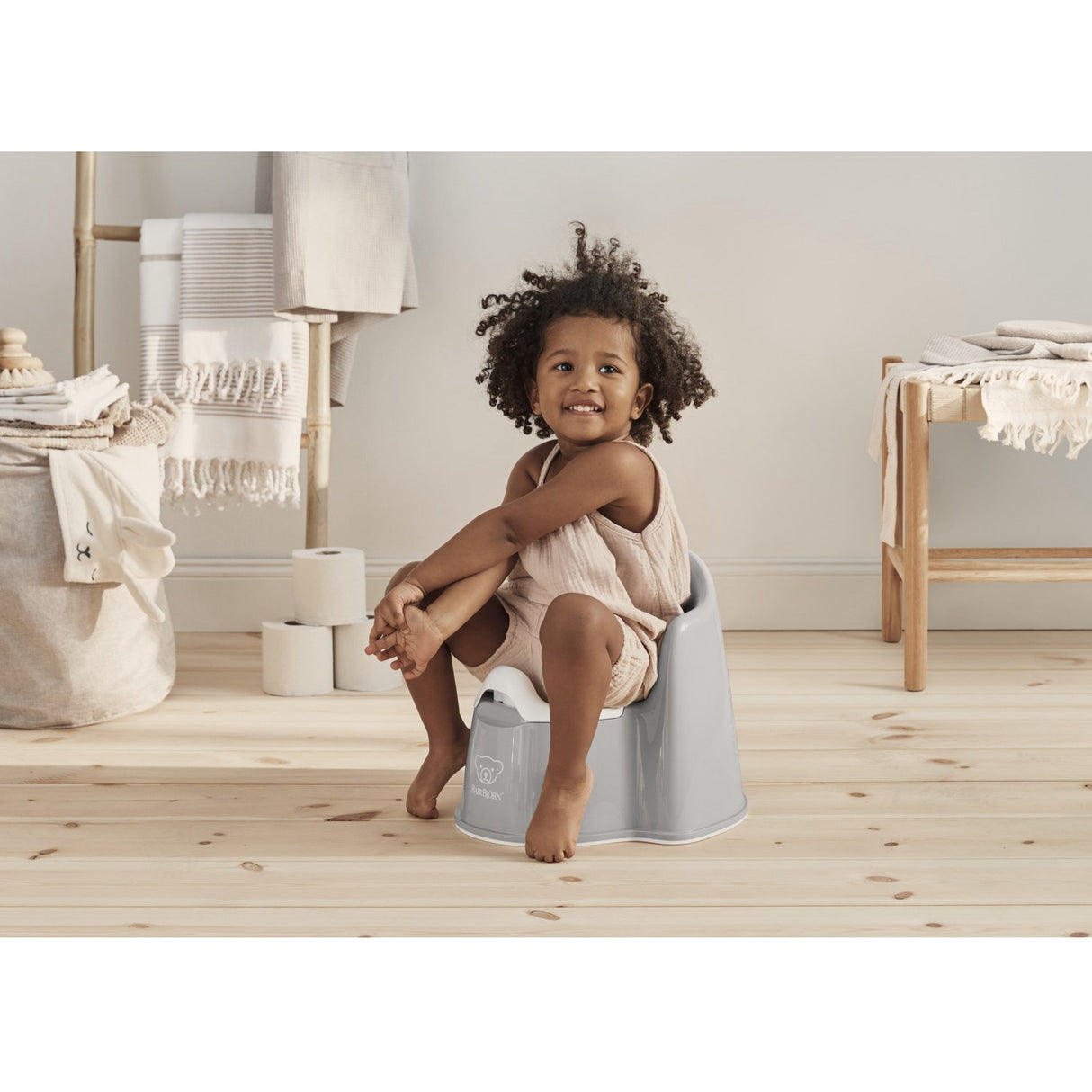 BabyBjörn Grey/White Potty