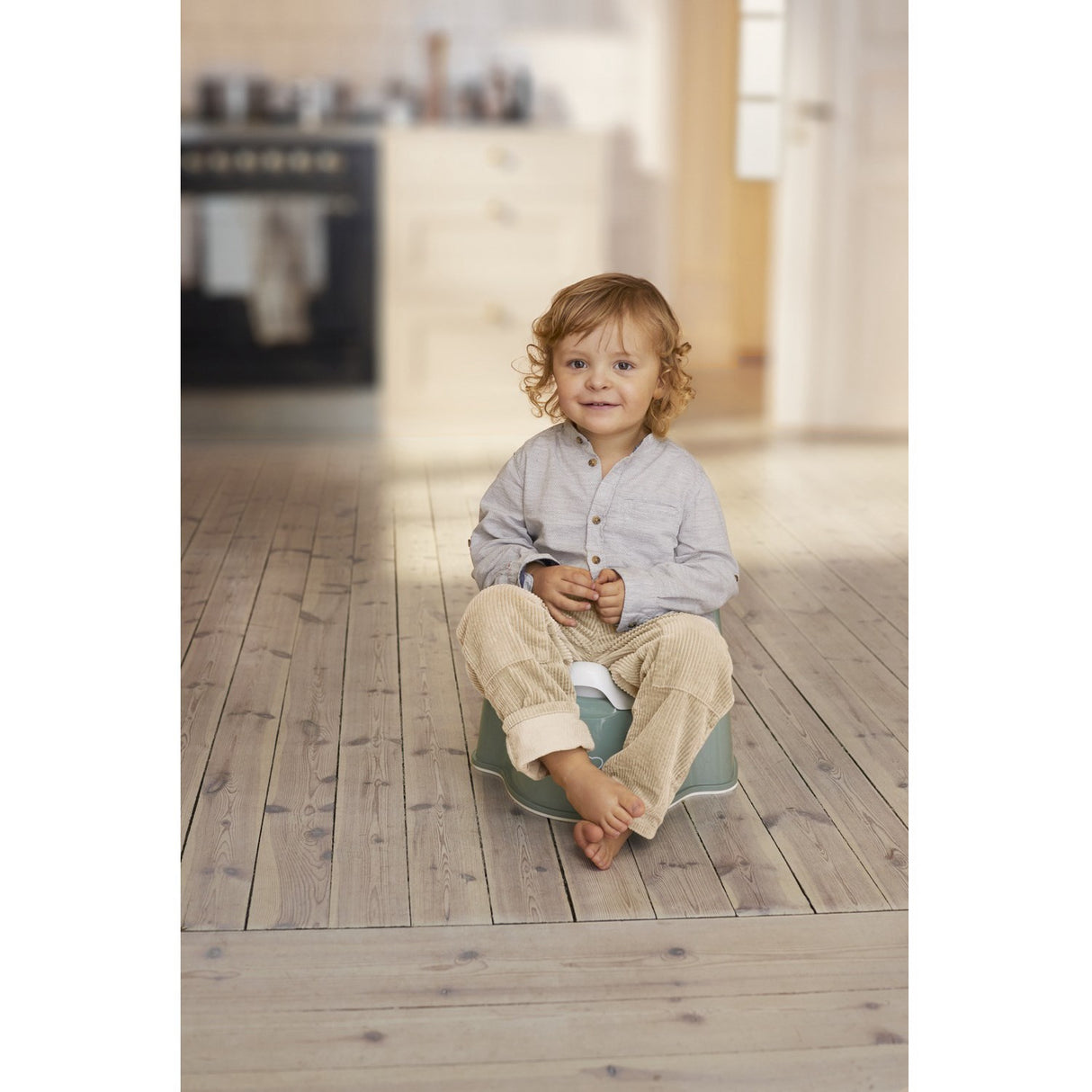 BabyBjörn Grey Green/White Potty