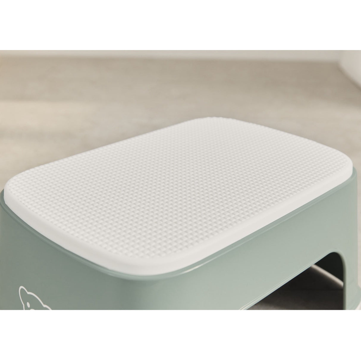 BabyBjörn Grey Green/White Børnetaburet