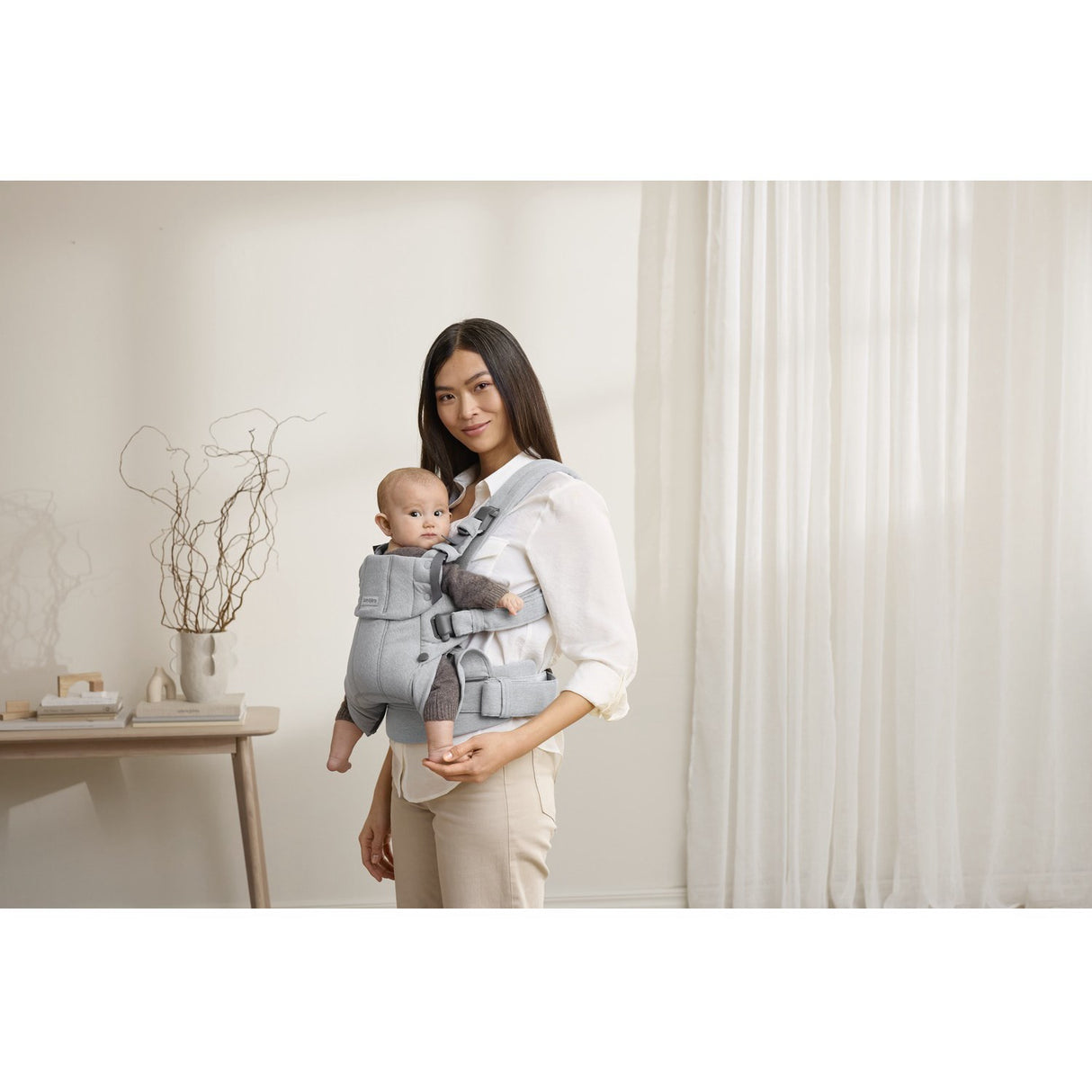 BabyBjörn Light Grey Baby Carrier Harmony Mélange