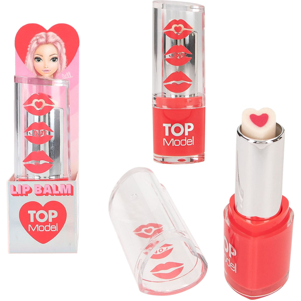 TOPModel Beauty And Me Lipbalm Heart In Heart Red