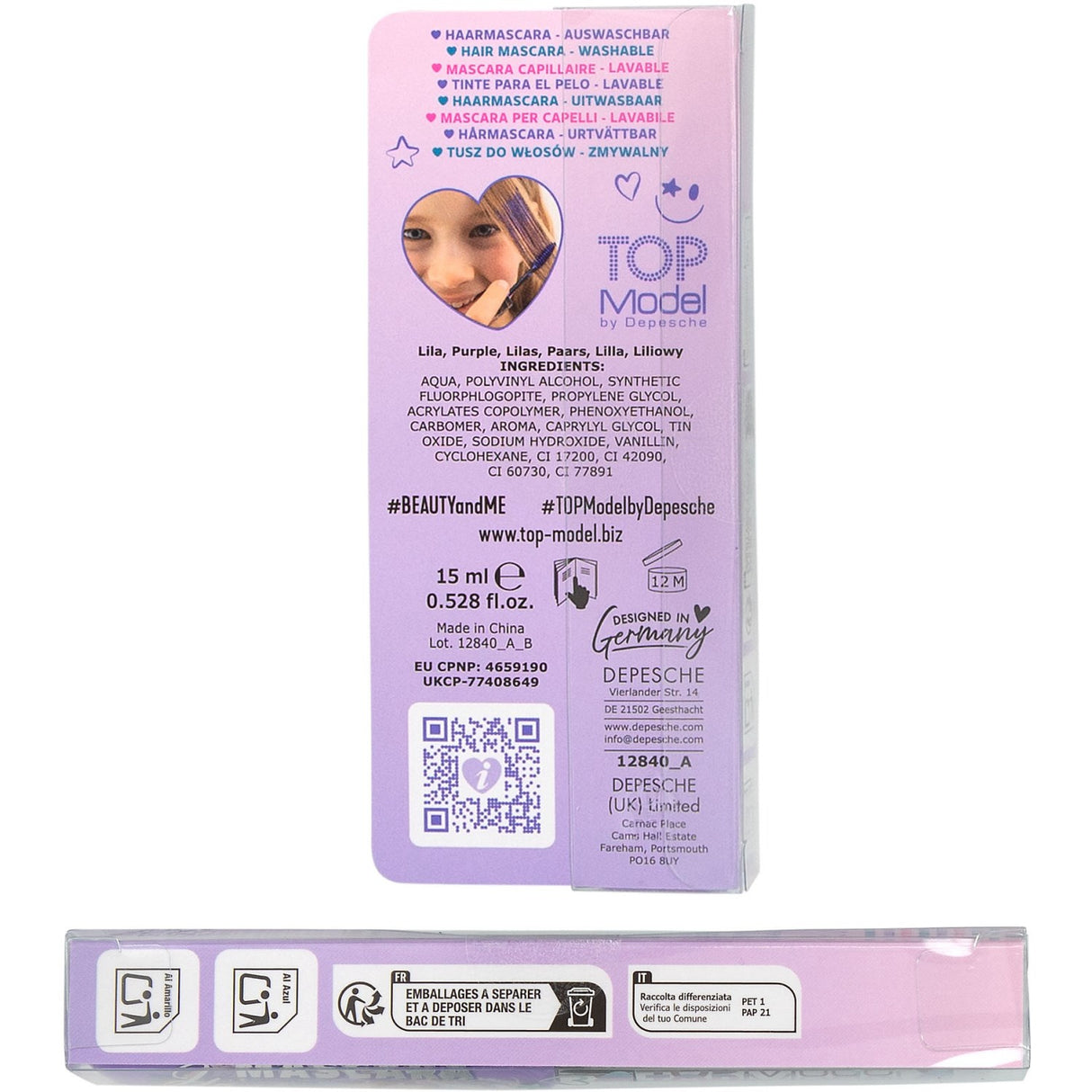 TOPModel Beauty And Me Hair Mascara Purple