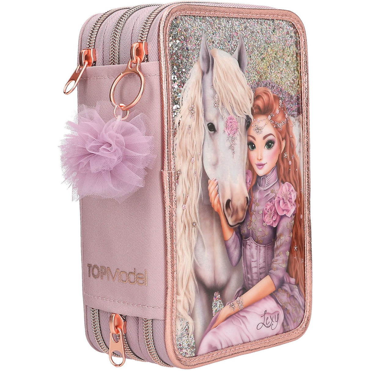 TOPModel Viva Violet Triple Pencil Case