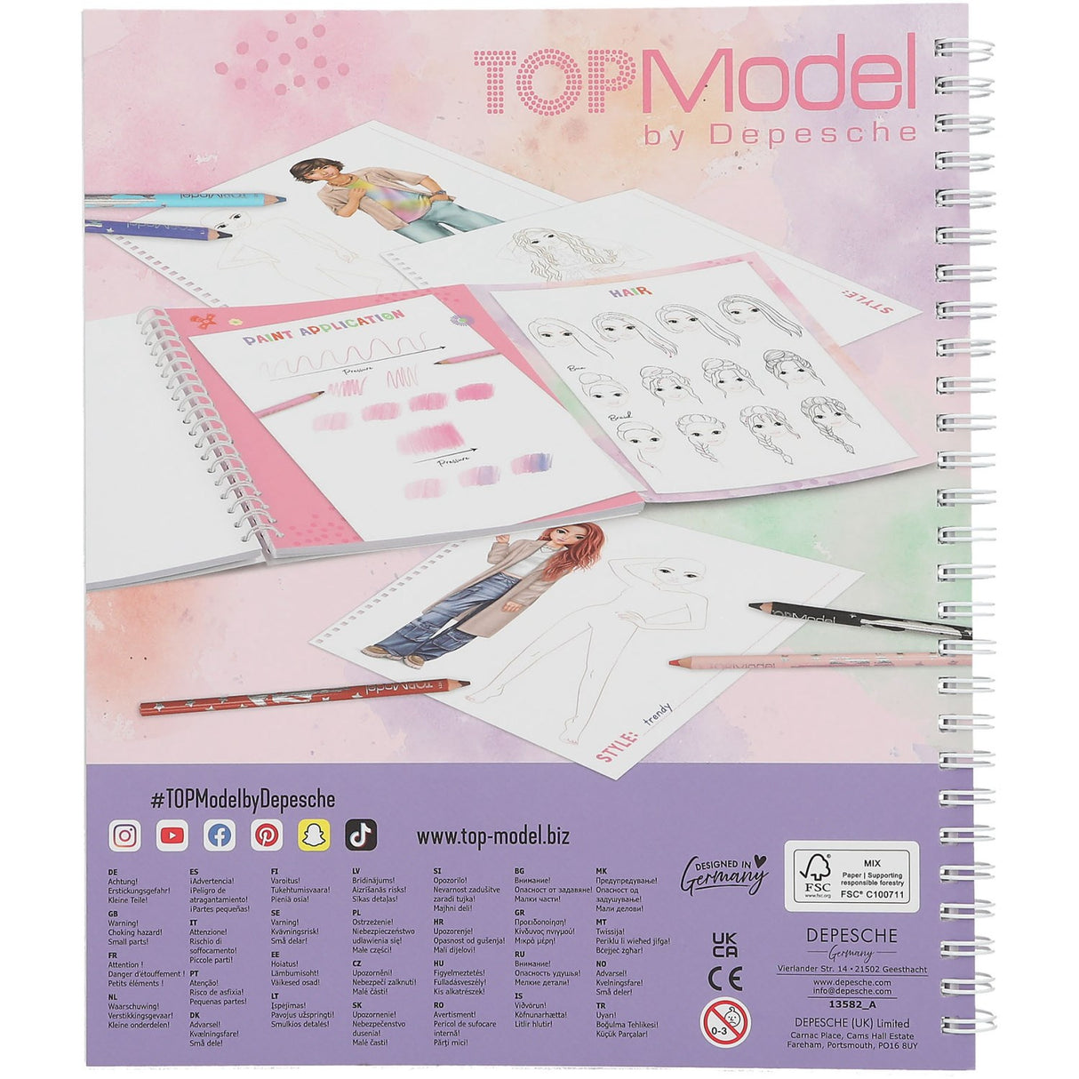 TOPModel Create Your TOPModel Colouring Book