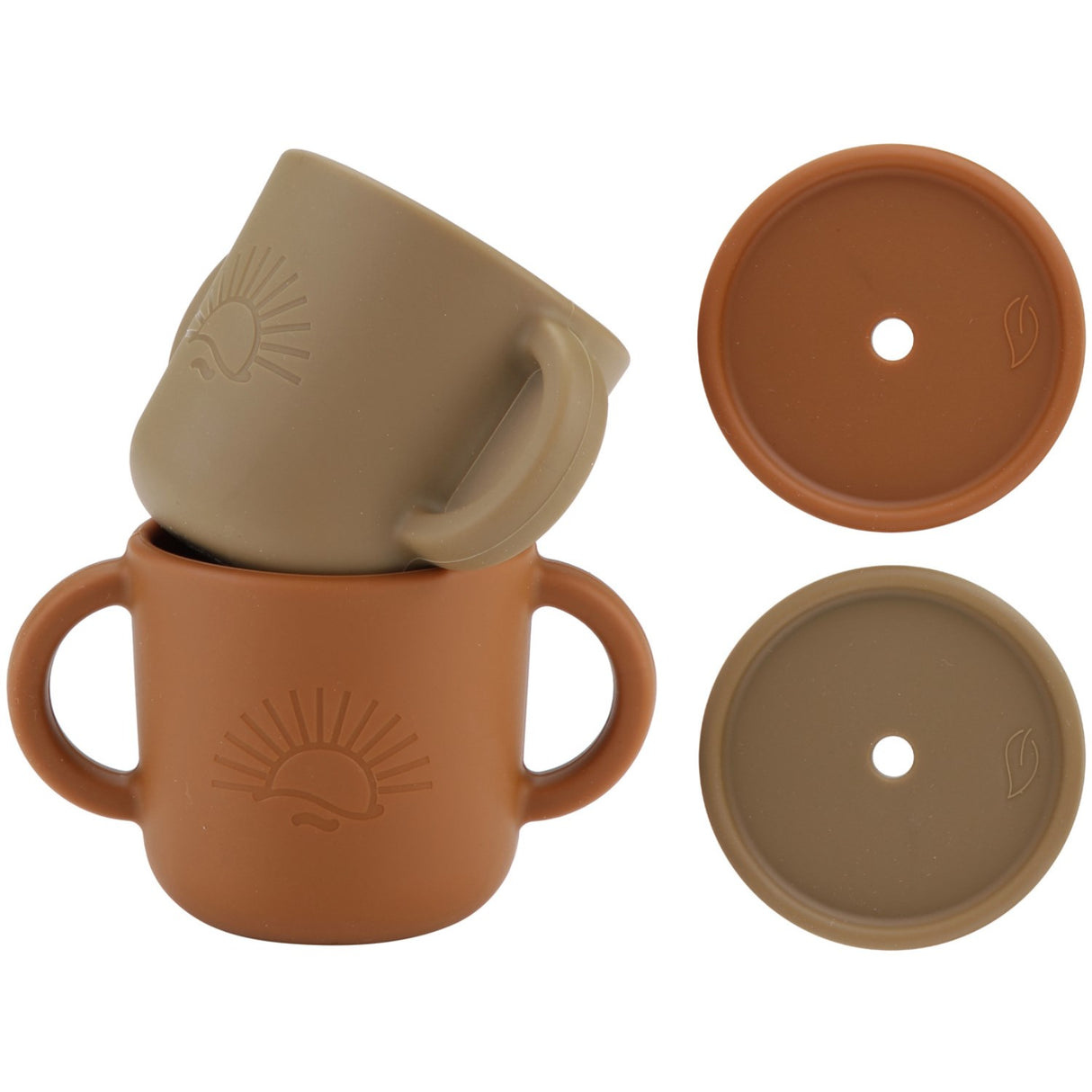 By Lille Vilde Iron & Earth Cups W/lids 2pcs