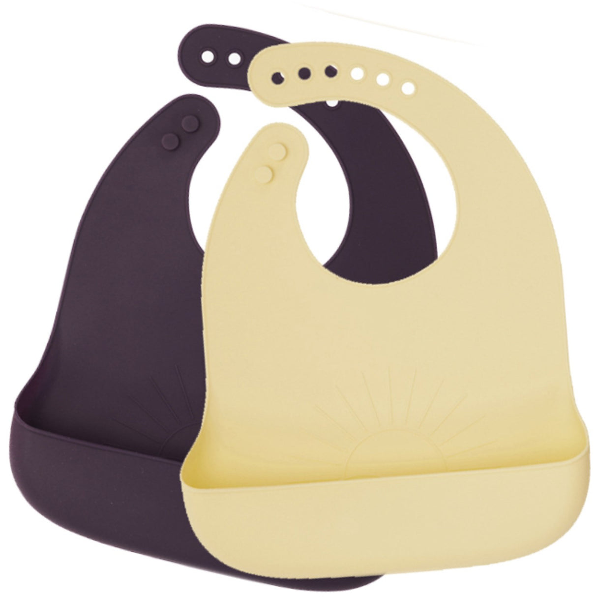 By Lille Vilde Vanilla & Plum Bibs - Sun 2pcs