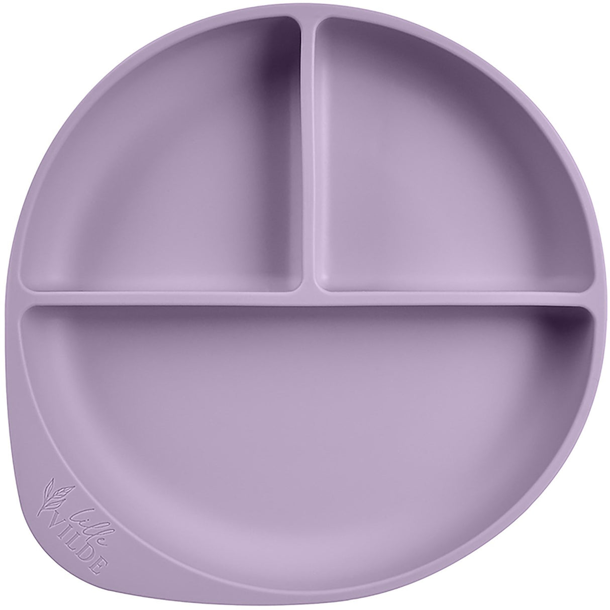 By Lille Vilde Lilac Plate W/ Suction