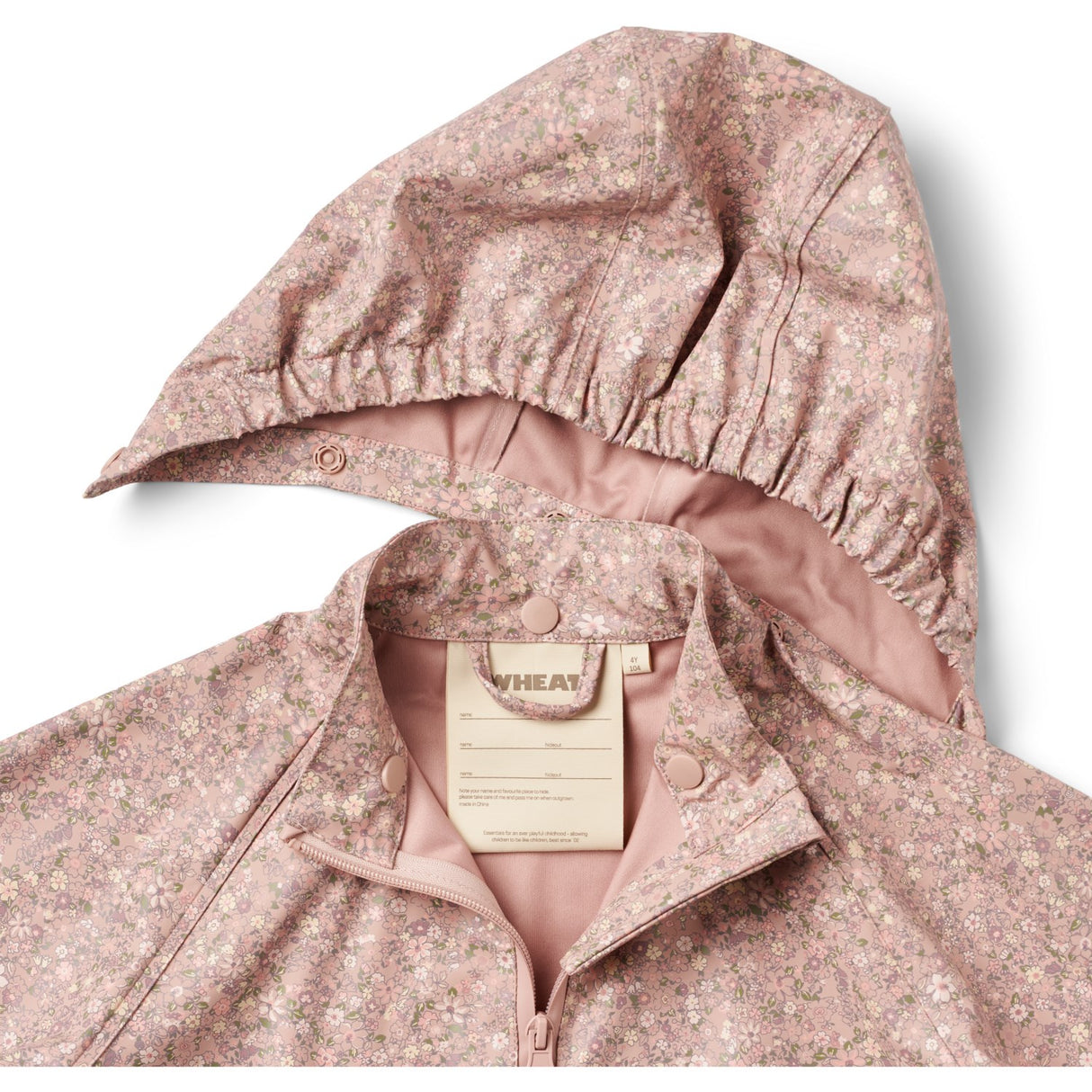 Wheat Powder Flower Meadow Rainwear Chardy Jacket