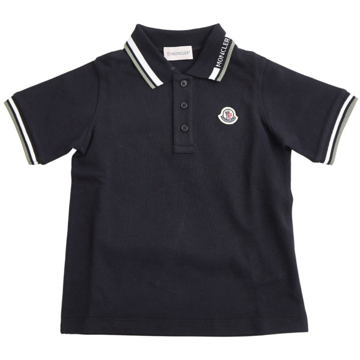Moncler Black Ss Polo T-Shirt