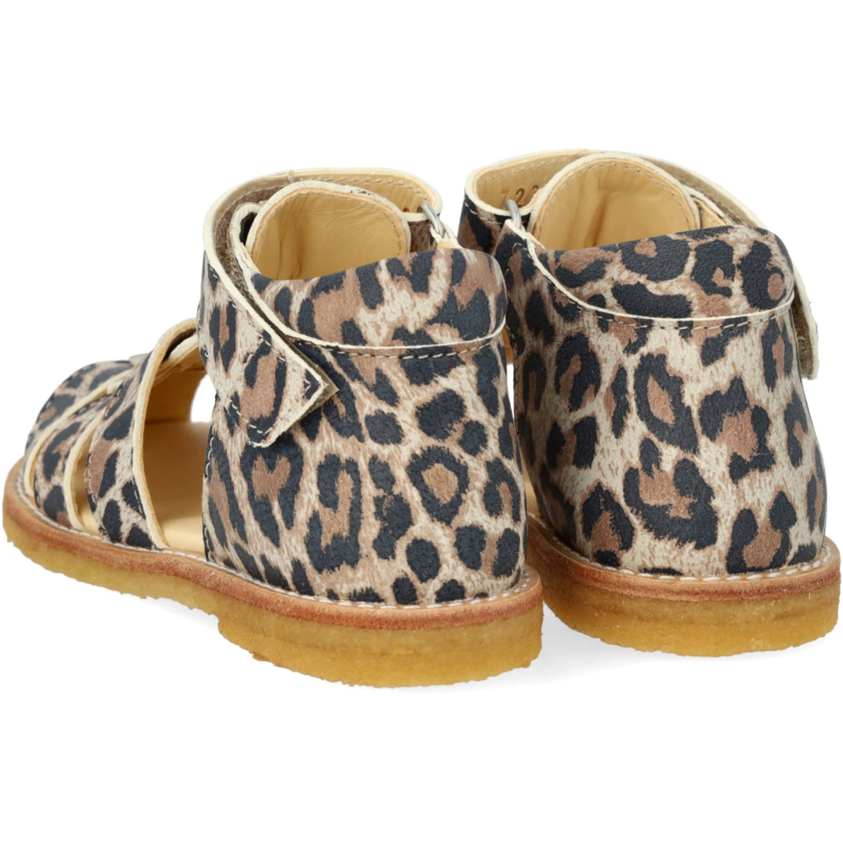 Angulus Leopard suede Beginner Sandal Med Velcro Closure