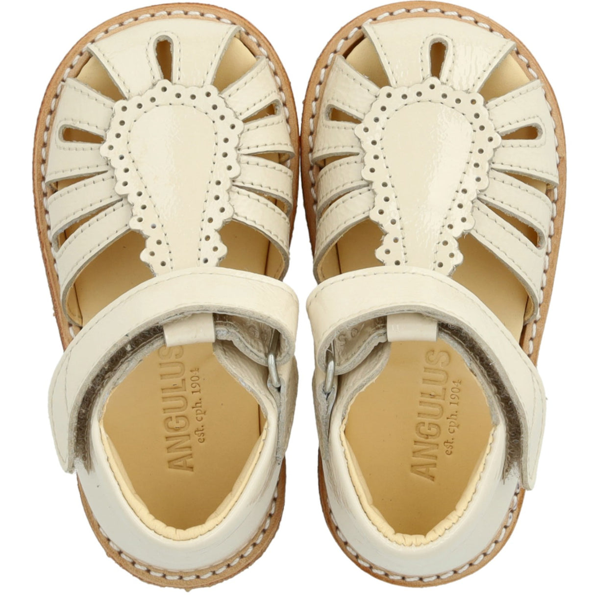 Angulus Buttermilk Beginner Sandal w Velcro Closure