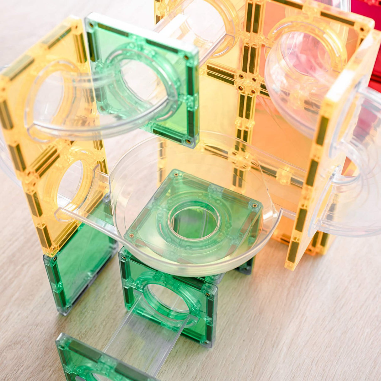 Connetix Rainbow Ball Run Expansion Pack 66 Pieces