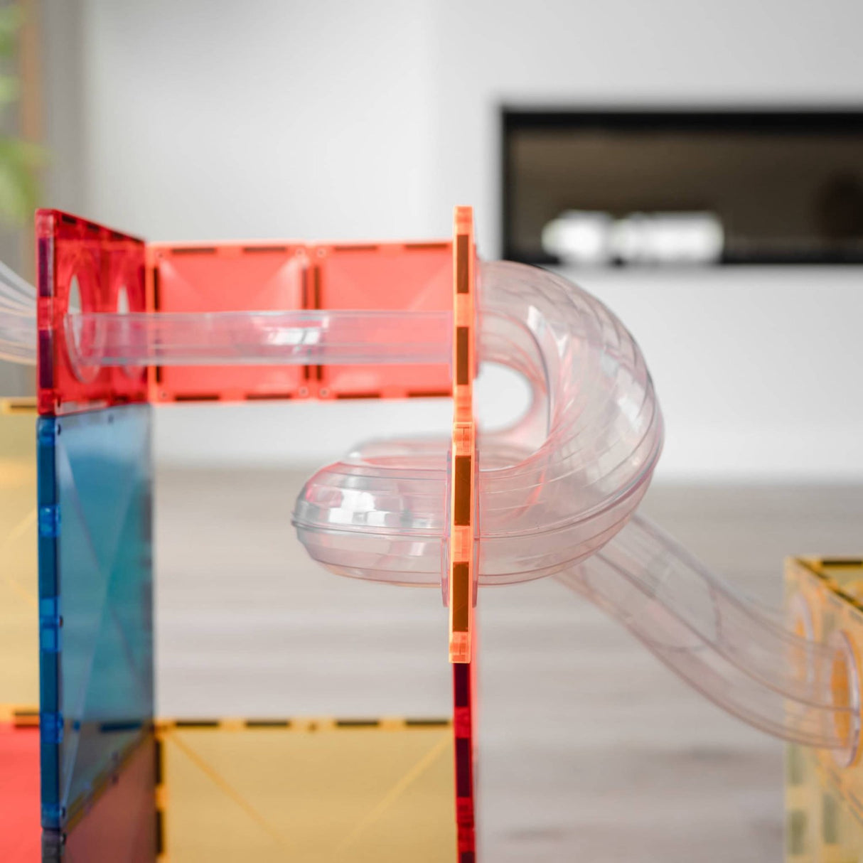 Connetix Rainbow Ball Run Expansion Pack 66 Pieces