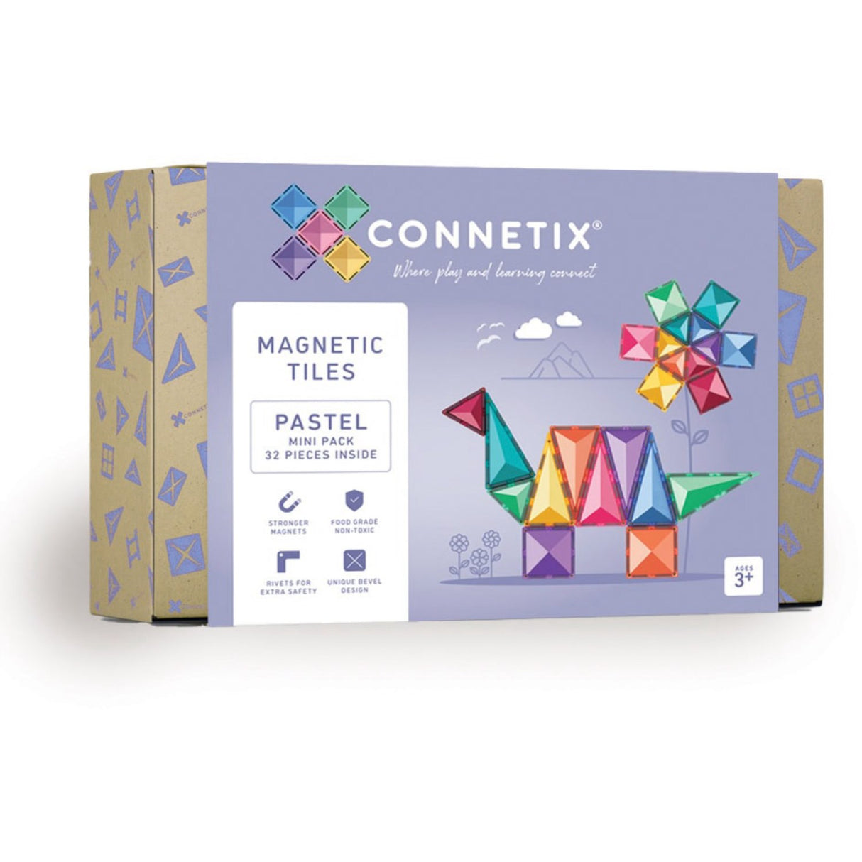 Connetix Pastel Mini Pack 32 Pieces