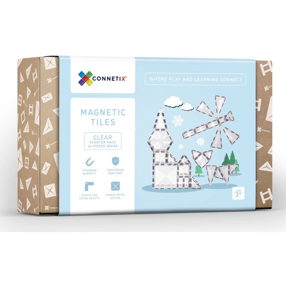 Connetix Clear Starter Pack 34 Pieces